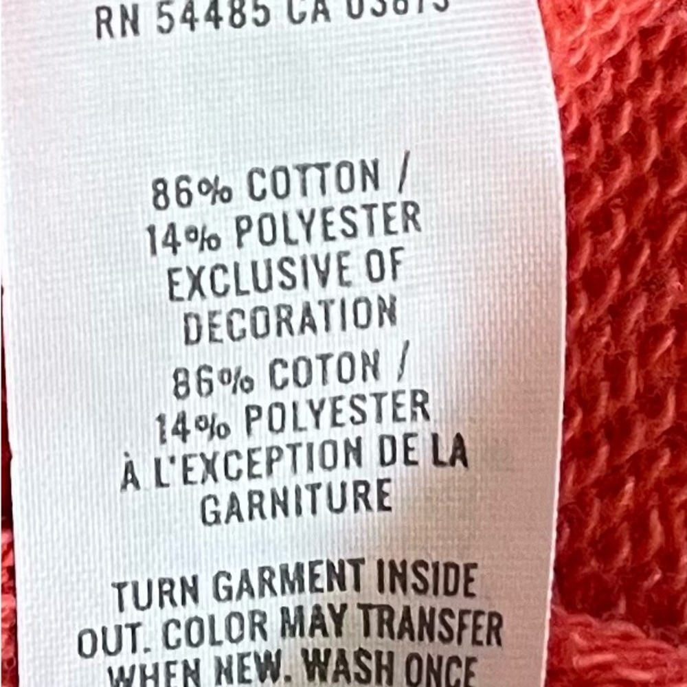 aerie Coral Oversized Crew Sweatshirt - Picture 4 of 4